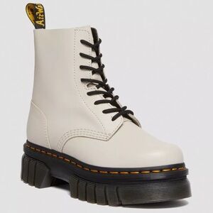 Dr. MARTENS AUDRICK NAPPA LEATHER PLATFORM ANKLE BOOTS